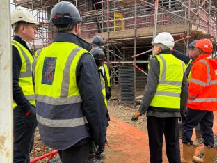 SCIP board members touring site 