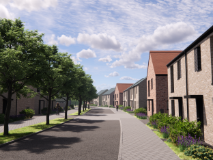 Town houses towards business park 